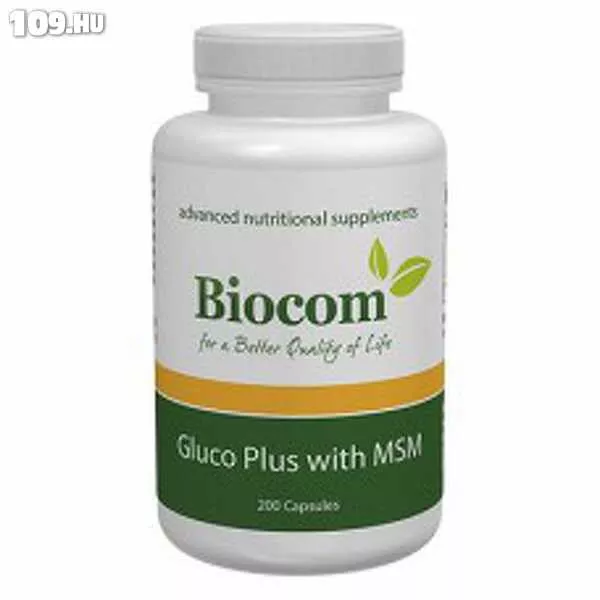 Biocom Gluco Plus with MSM Porc/ízület erősítő 200 kapszula